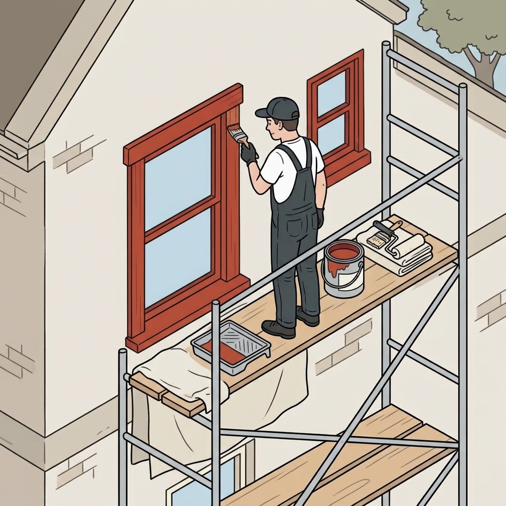 Buitenschilderwerk en houtrotreparatie